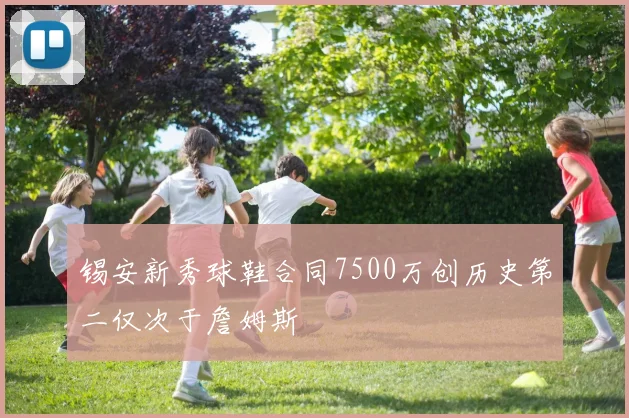 锡安新秀球鞋合同7500万创历史第二仅次于詹姆斯